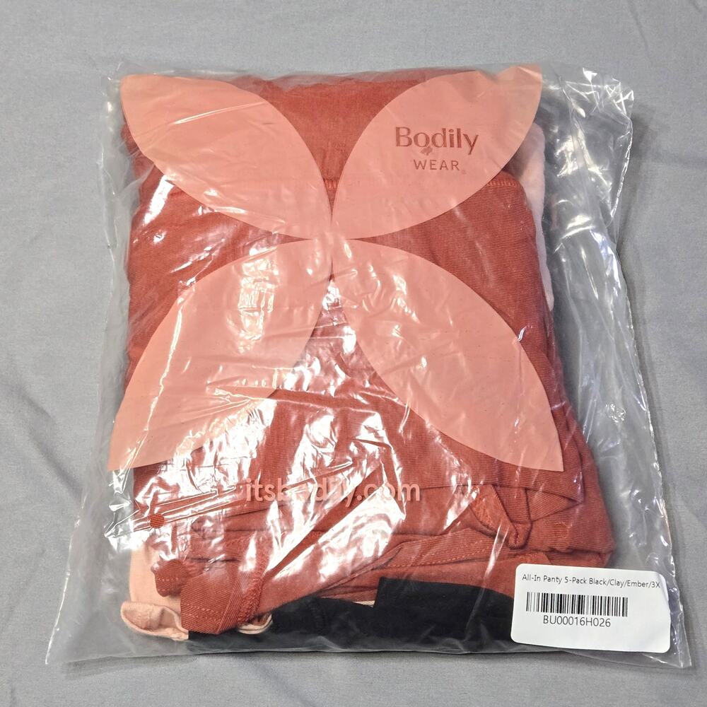 Bodily Sz 3XL The All-In Panty: 5-Pack